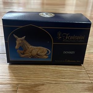 NEW FONTANINI DONKEY 5” Heirloom Nativity Collection By Roman Vintage Set #52533
